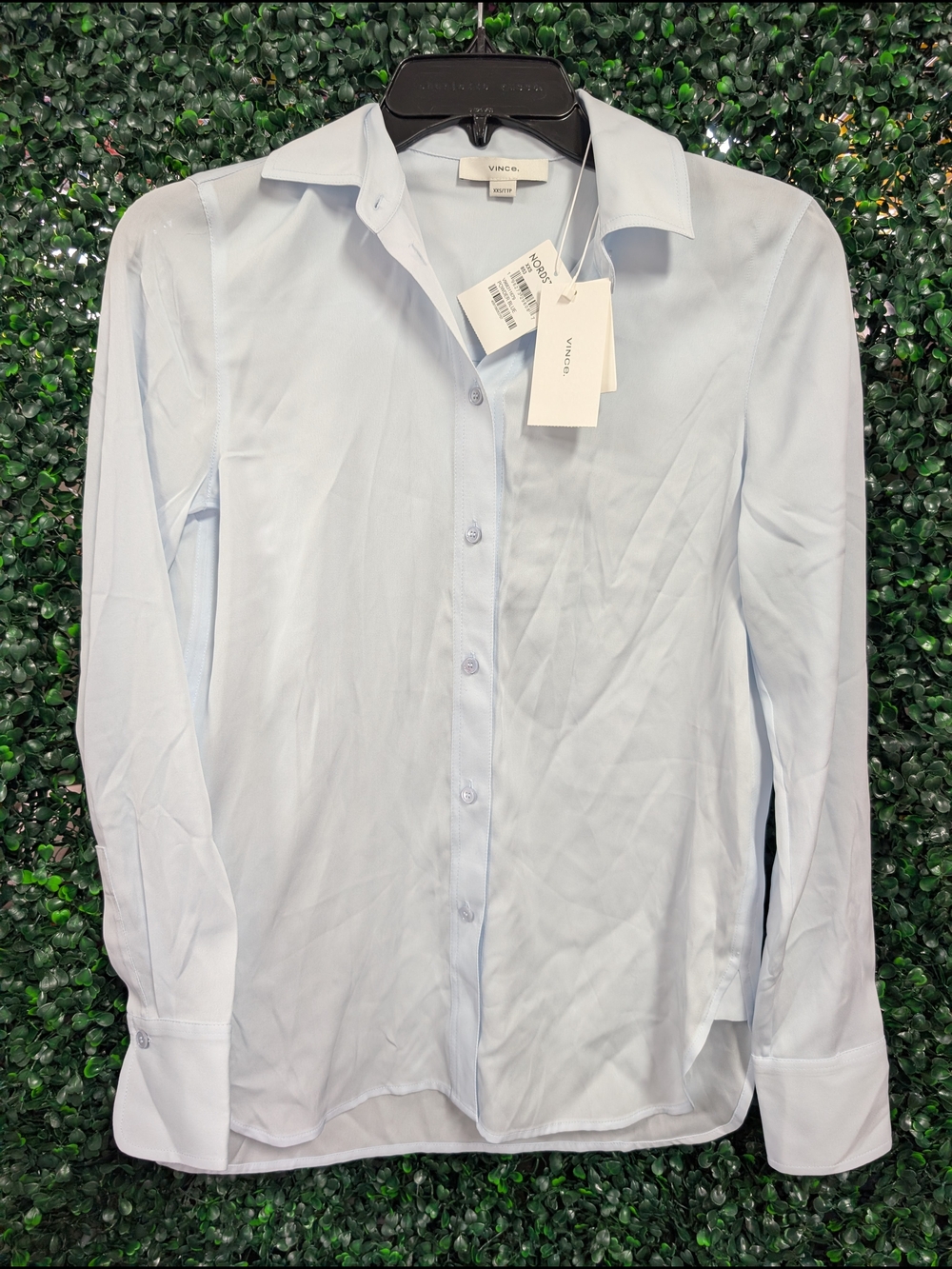 Vince Light Blue Button-Down Long Sleeve Dress Shirt